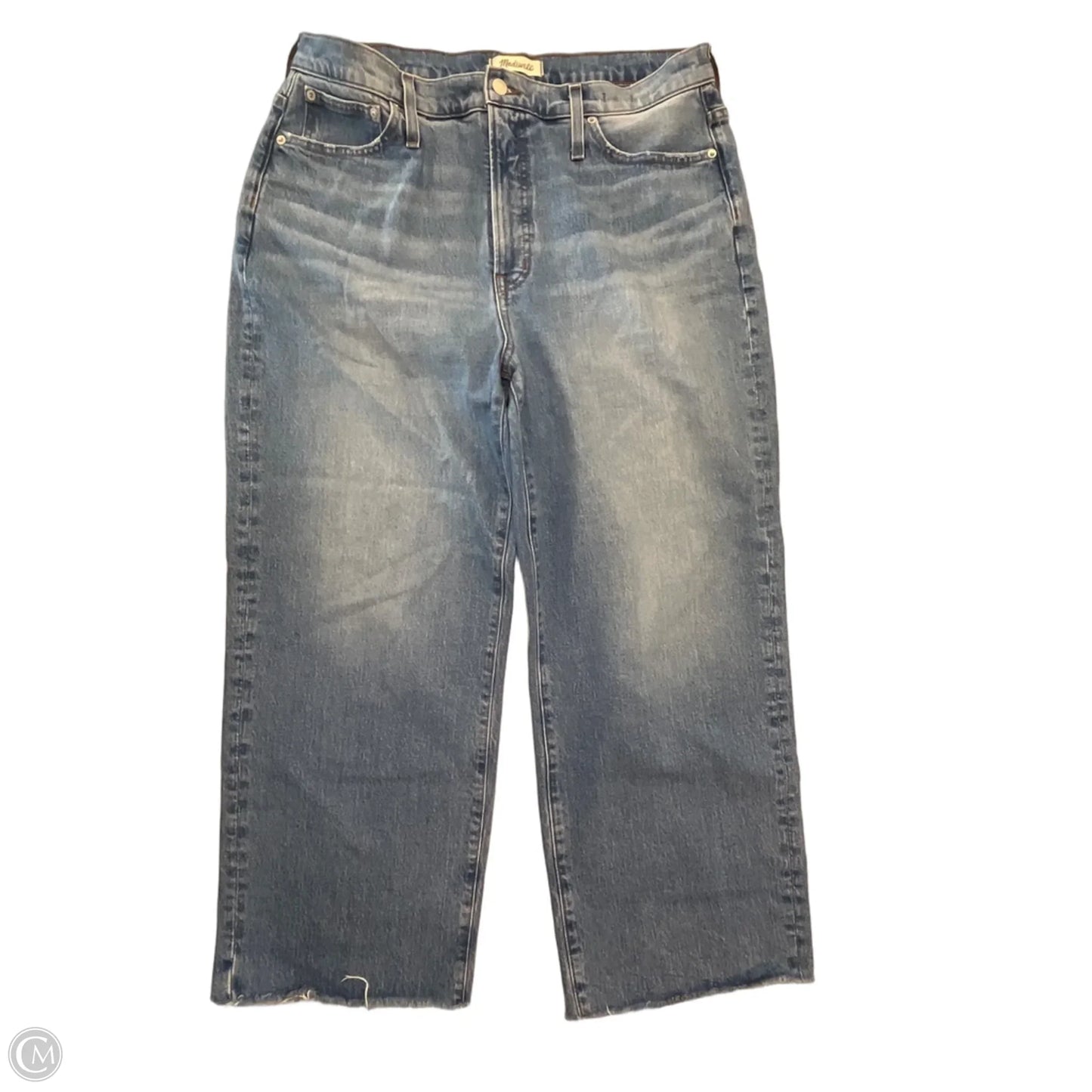 Jeans Cropped By Madewell In Blue Denim, Size: 14