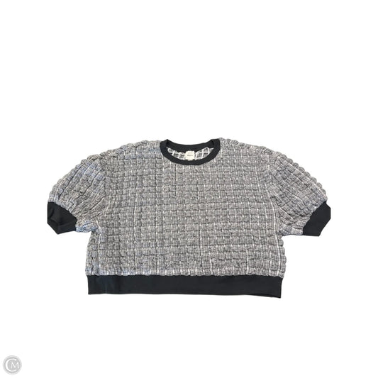 Top Short Sleeve By Maeve In Black & White, Size: Xl