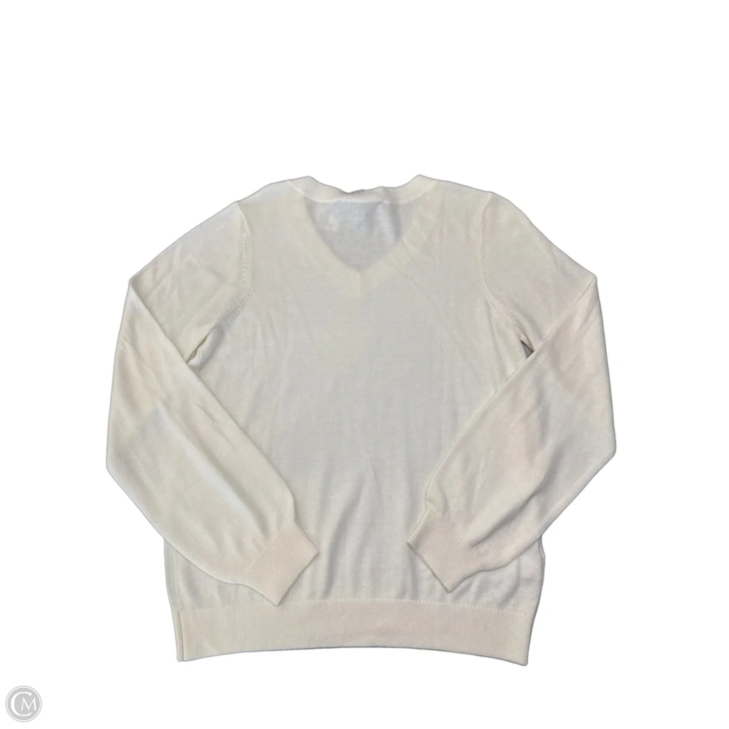 Sweater By Loft In Cream, Size: M
