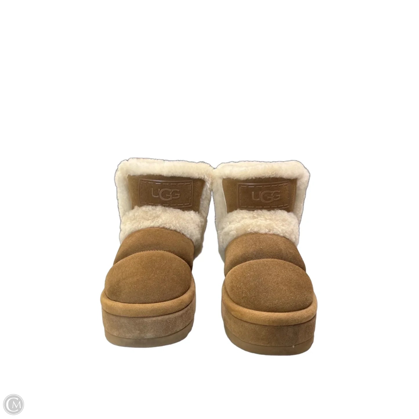 Boots Designer By Ugg In Brown, Size: 8