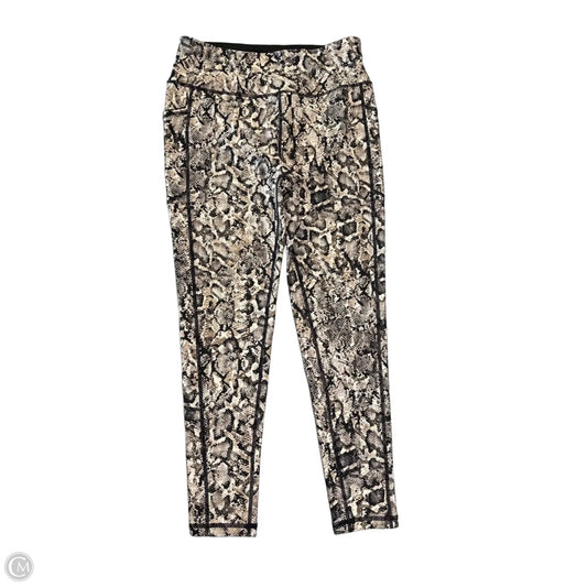 Athletic Leggings By Dkny In Animal Print, Size: M