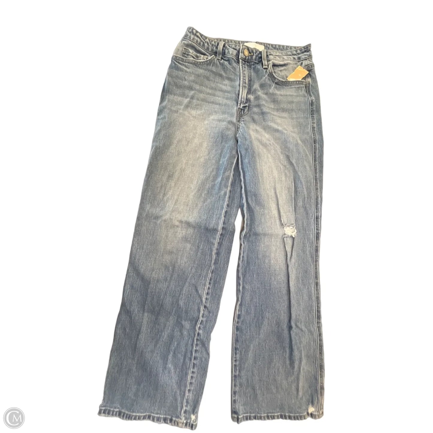 Jeans Wide Leg By Vervet In Blue Denim, Size: 6