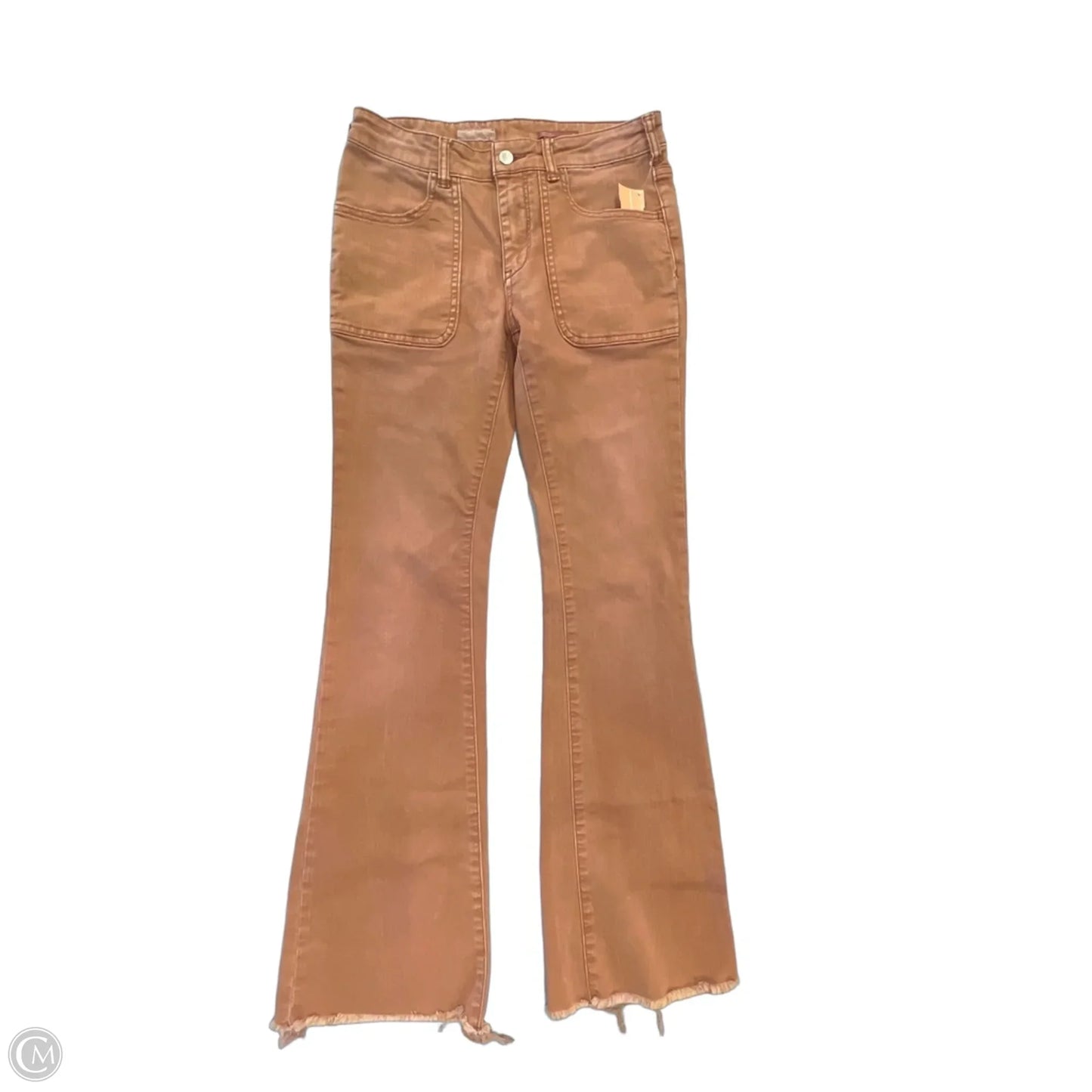Jeans Boot Cut By Pilcro In Brown Denim, Size: 4
