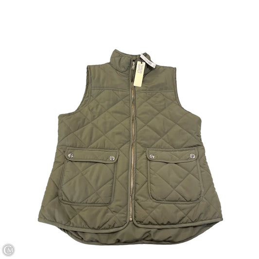 Vest Puffer & Quilted By Thread And Supply In Green, Size: M