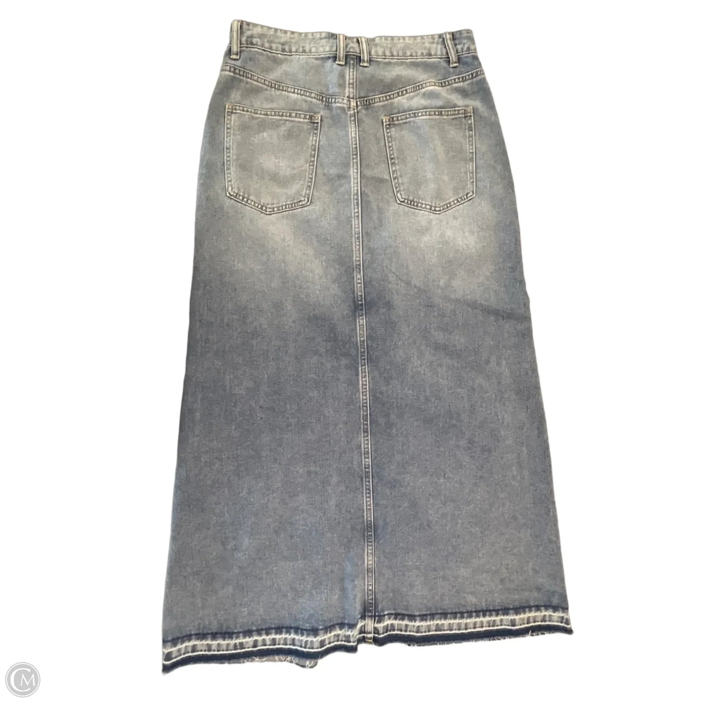 Skirt Maxi By Miss Love In Blue Denim, Size: M