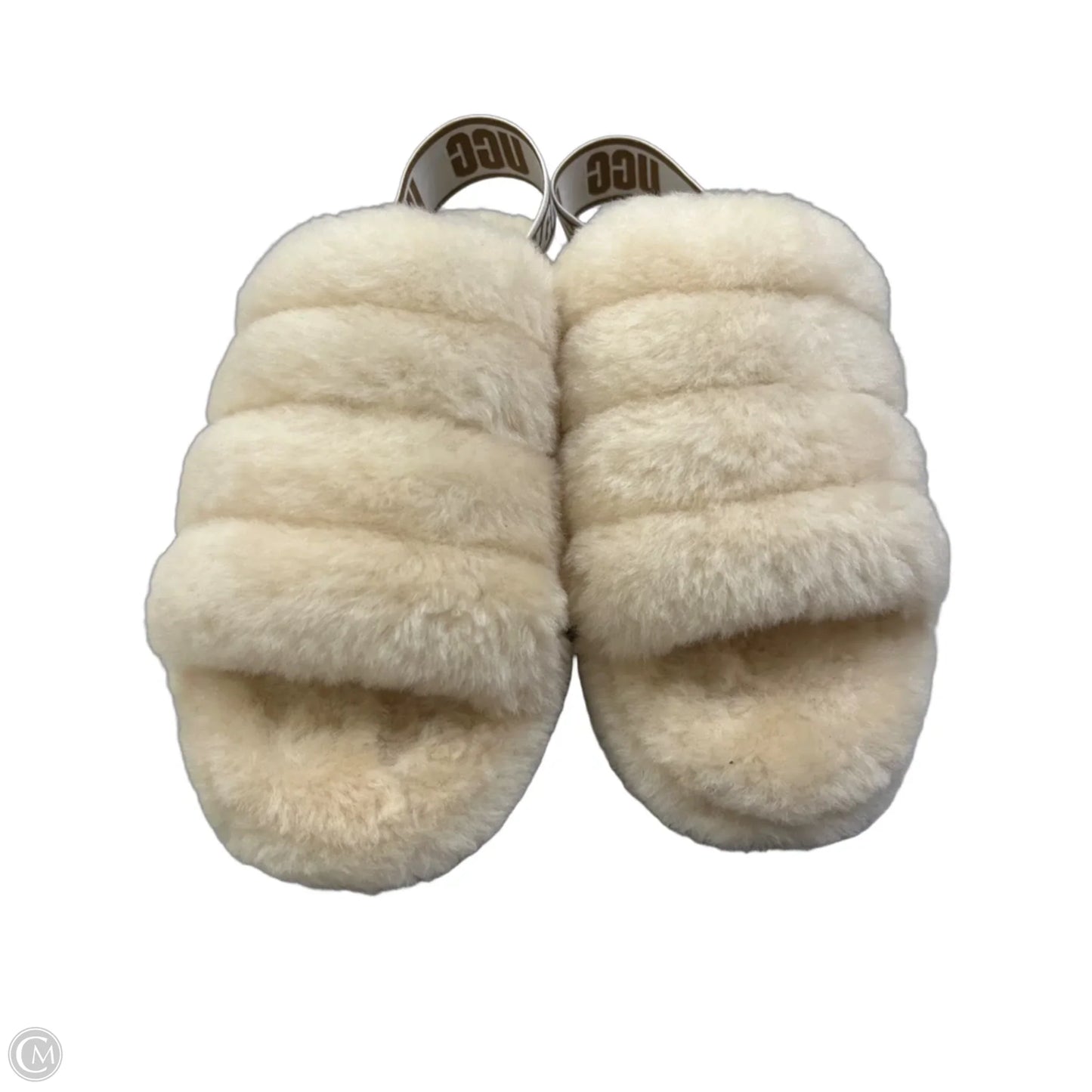 Slippers Designer By Ugg In Cream, Size: 9