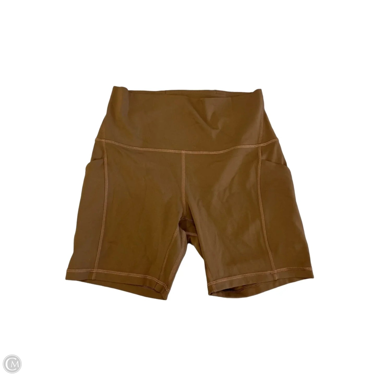 Athletic Shorts By Lululemon In Brown, Size: M