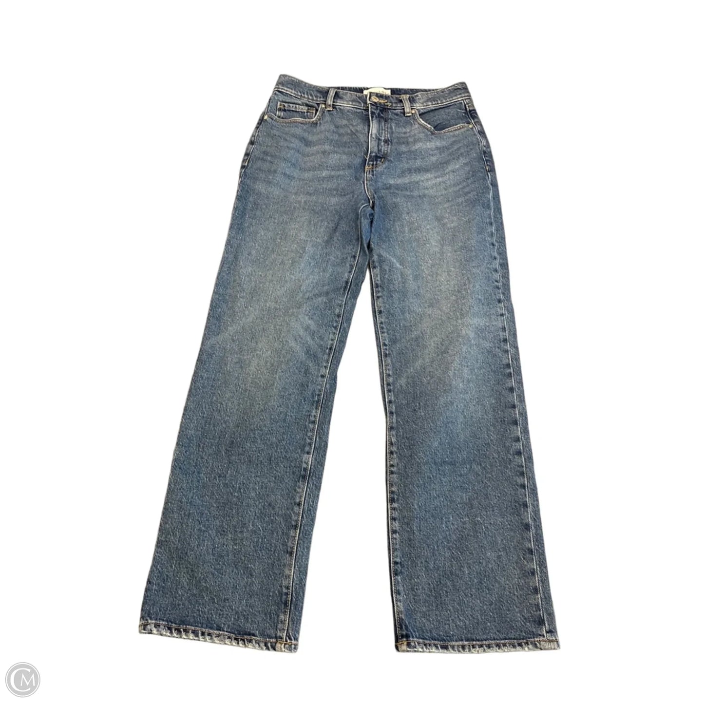 Jeans Straight By Loft In Blue Denim, Size: 4