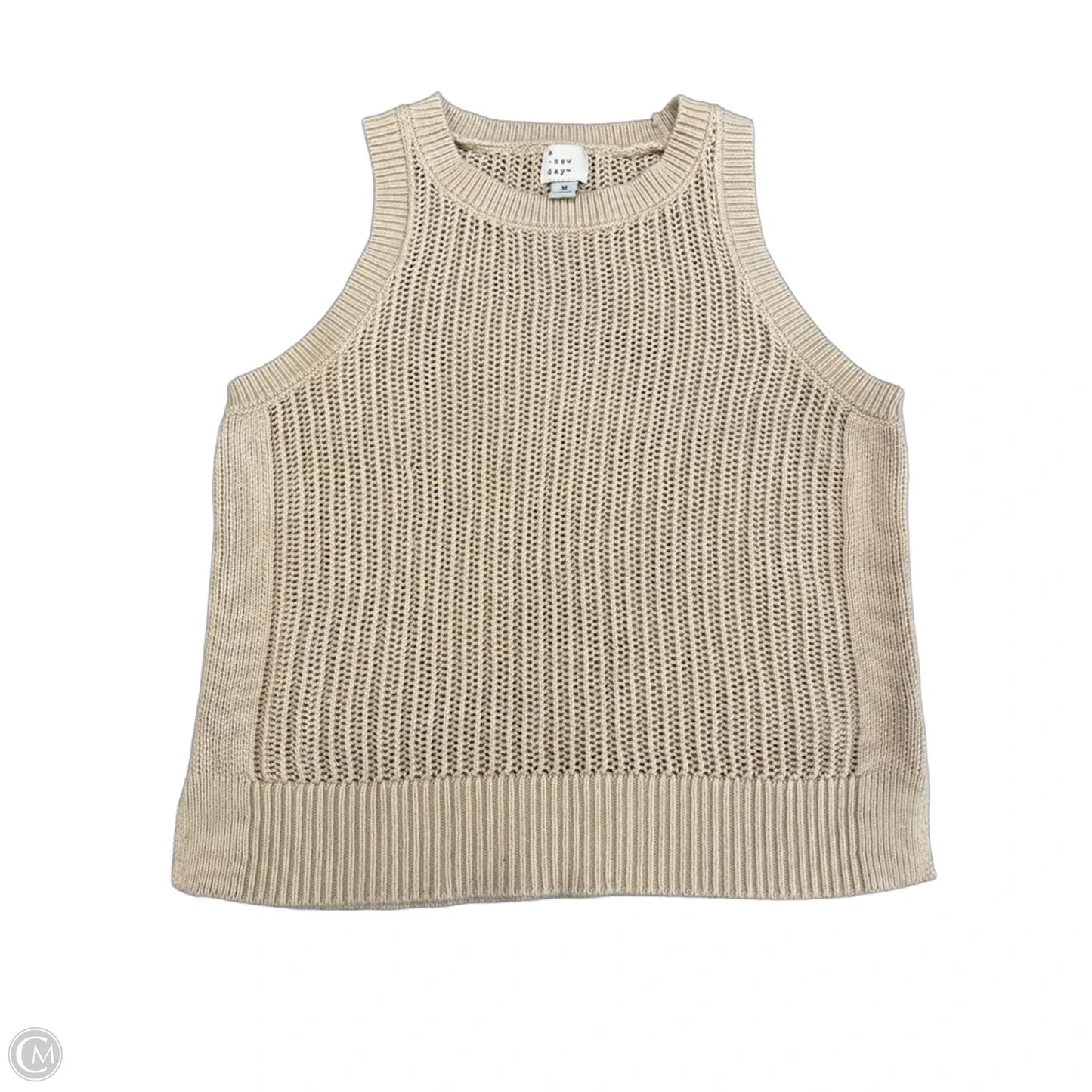 Top Sleeveless By A New Day In Tan, Size: M