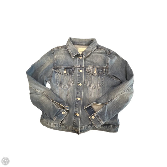 Jacket Denim By Lucky Brand In Blue Denim, Size: Xl