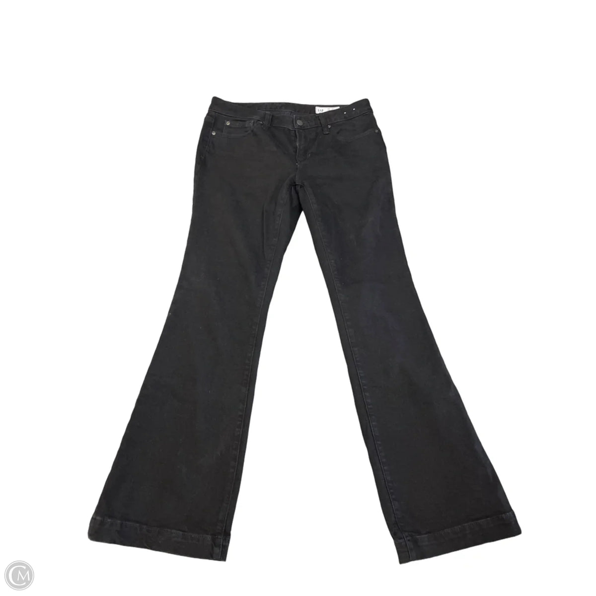 Jeans Flared By Gap In Black, Size: 8