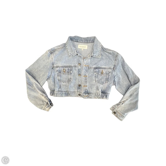 Jacket Denim By Veveret In Blue Denim, Size: S