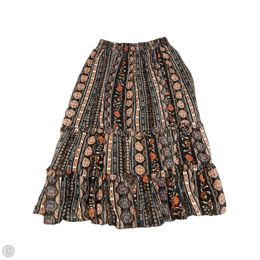 Skirt Maxi By Chelsea And Theodore In Black, Size: Xl
