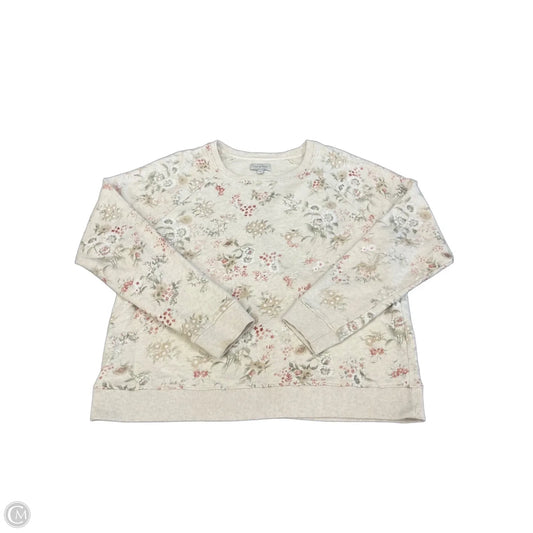 Sweatshirt Crewneck By Lucky Brand In Cream, Size: Xl