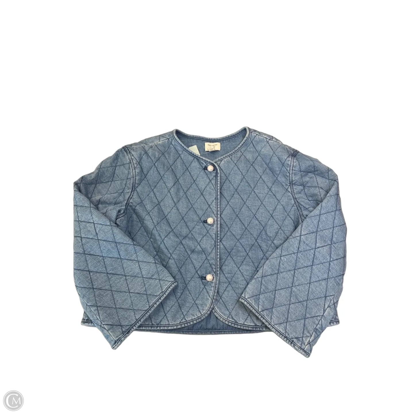 Jacket Puffer & Quilted By Target-designer In Blue Denim, Size: L