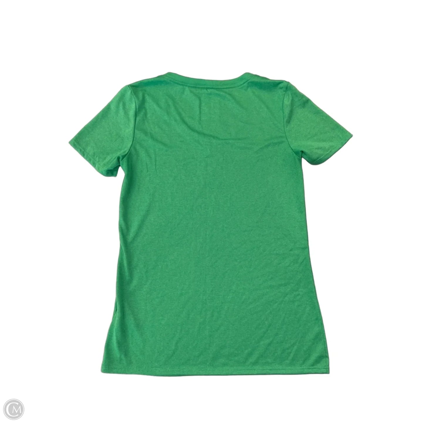 Athletic Top Short Sleeve By Nike In Green, Size: S