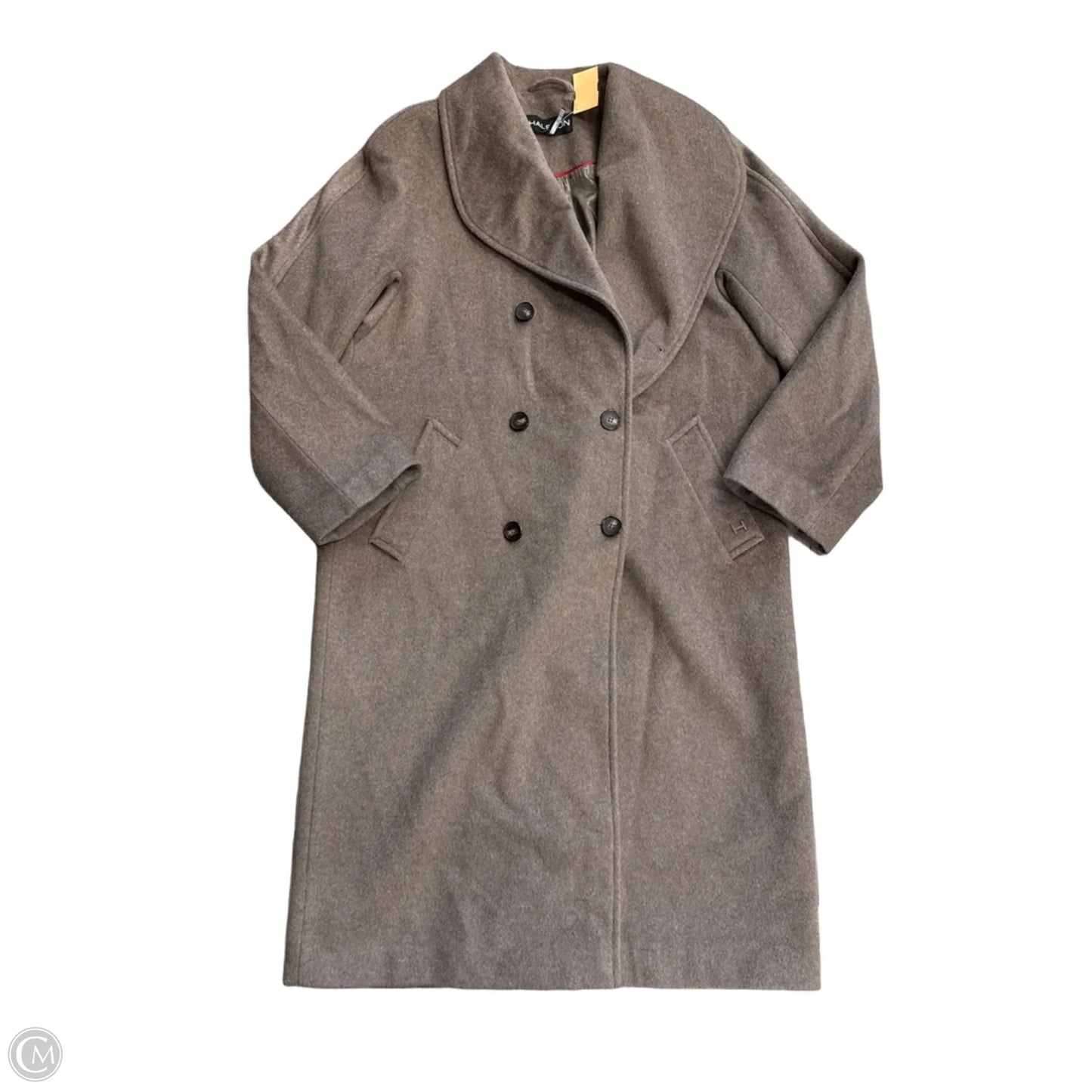 Coat Designer By Halston In Brown, Size: M