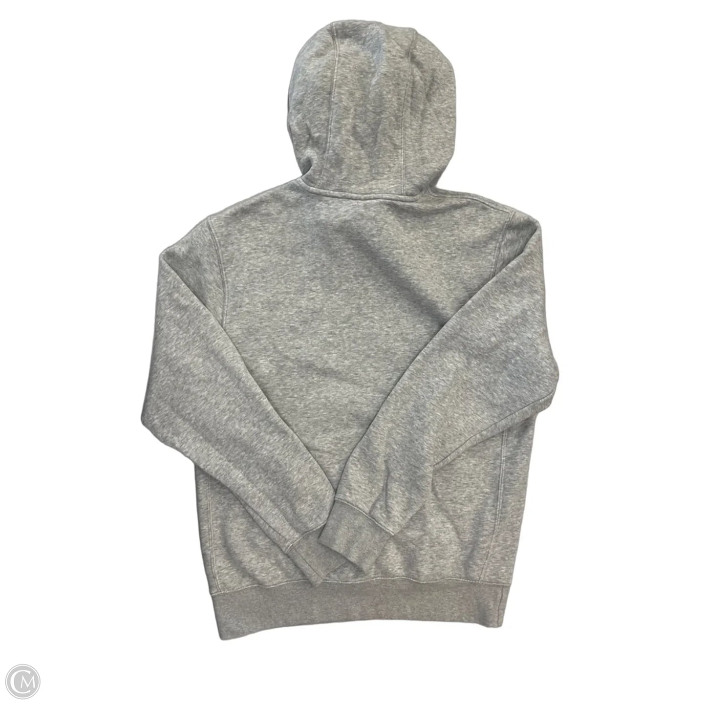 Athletic Sweatshirt Hoodie By Nike In Grey, Size: S