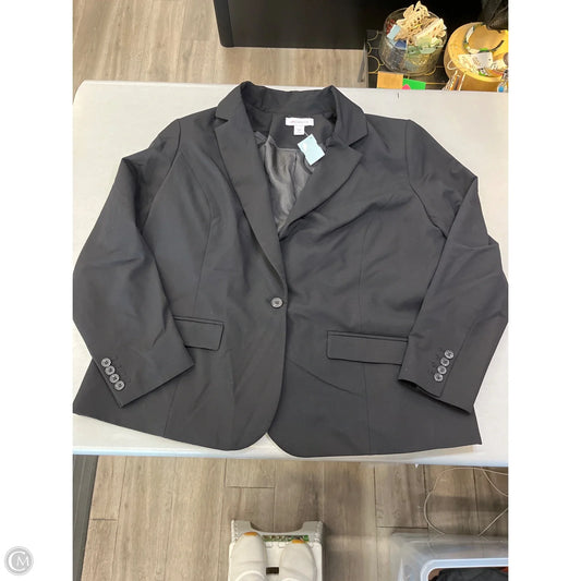 Blazer By Liz Claiborne In Black, Size: Xxl