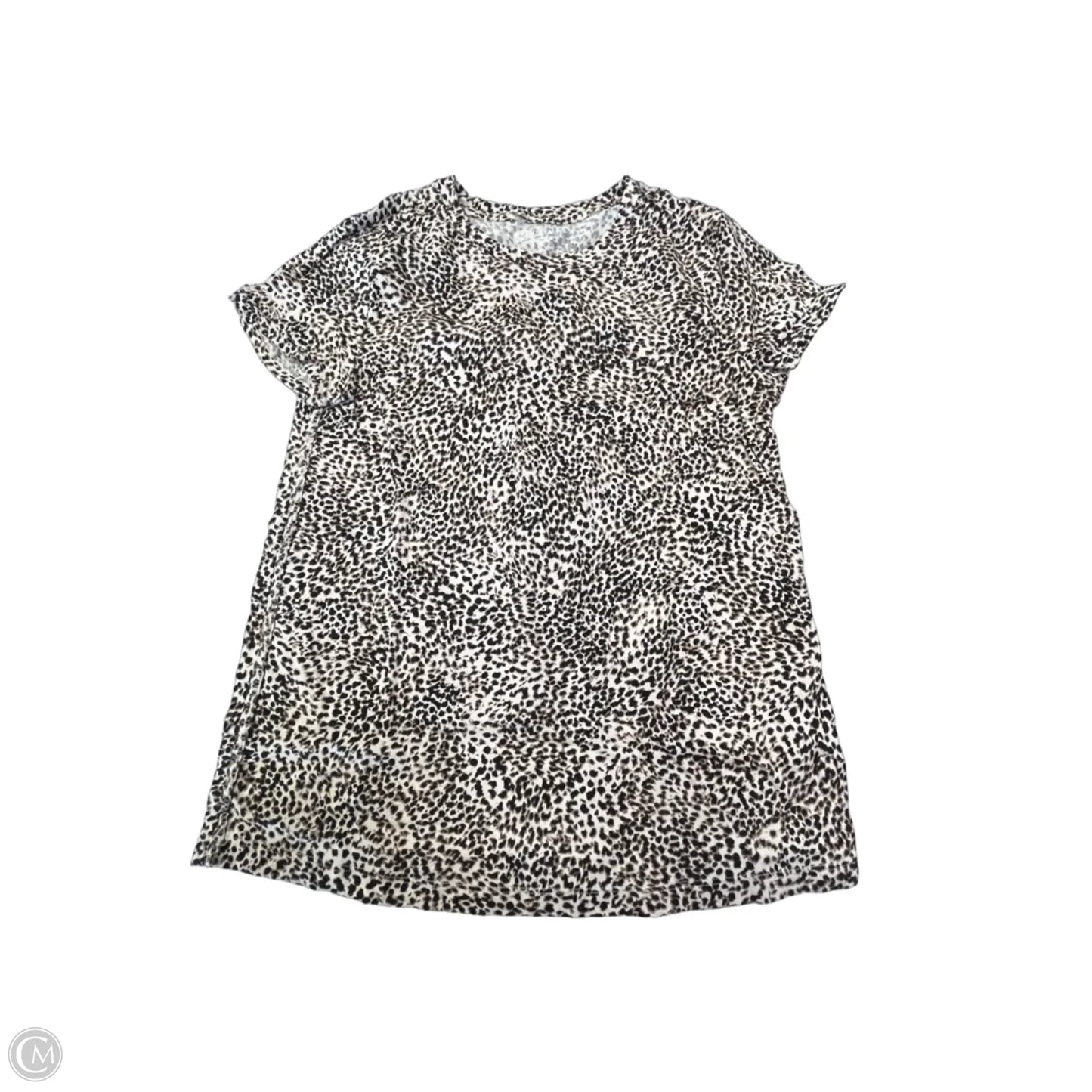 Top Short Sleeve Basic By Athleta In Animal Print, Size: S