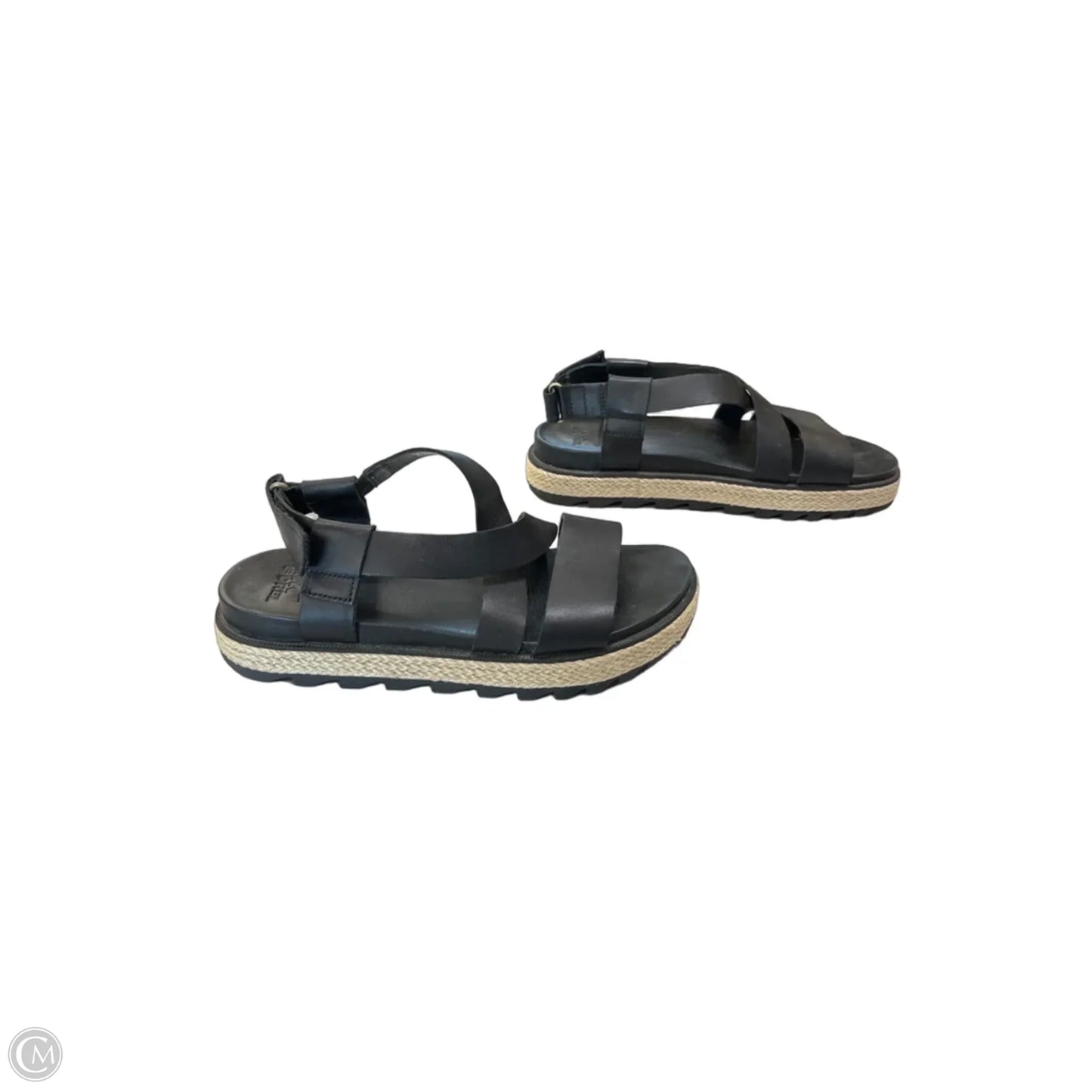 Sandals Flats By Sorel In Black, Size: 7