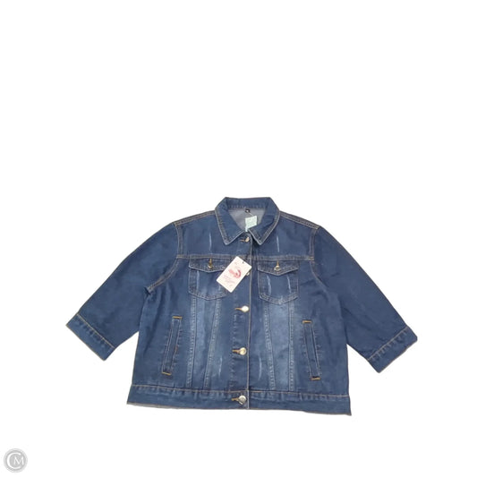 Jacket Denim By Clothes Mentor In Blue, Size: M