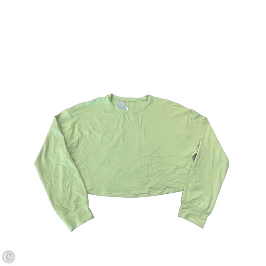 Athletic Top Long Sleeve By Lululemon In Green, Size: L