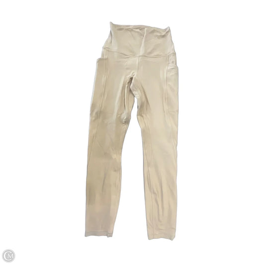 Pants Leggings By Lululemon In Yellow, Size: S
