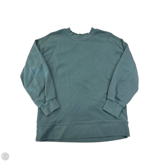 Athletic Sweatshirt Crewneck By Lululemon In Green, Size: Xs