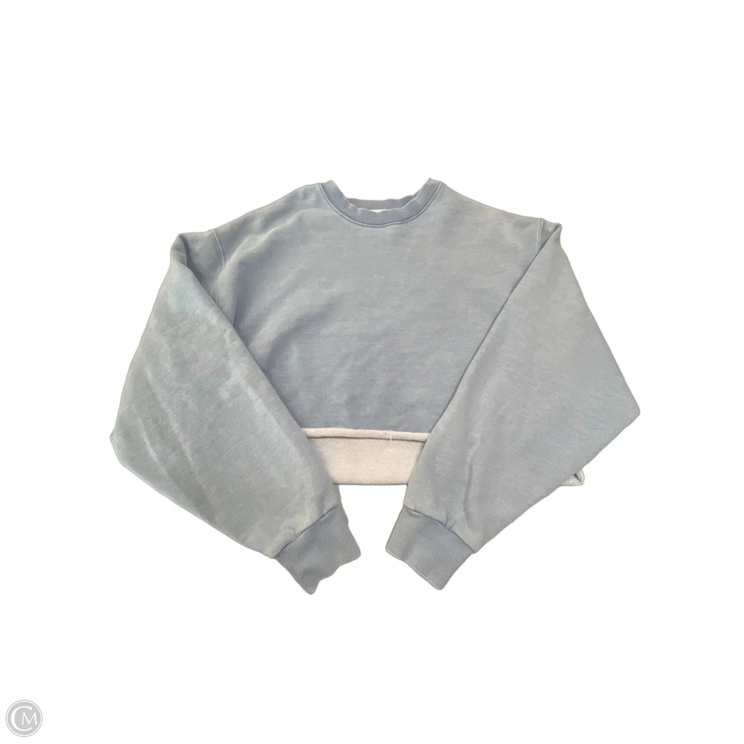 Sweatshirt Crewneck By Good American In Blue, Size: Xs