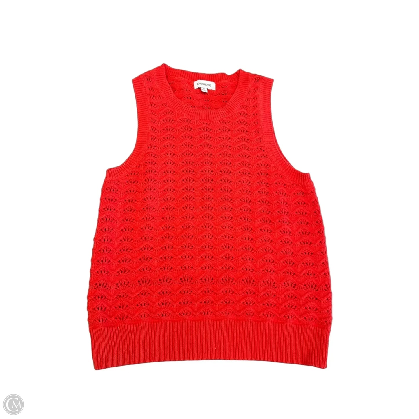Vest Sweater By Evereve In Red, Size: M