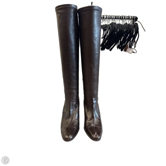 Boots Knee Heels By Cole-haan In Brown, Size: 6.5