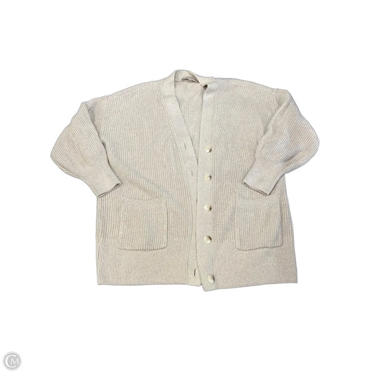 Sweater Cardigan By Loft In Tan, Size: Xl