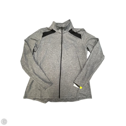 Athletic Jacket By Champion In Grey, Size: Xxl