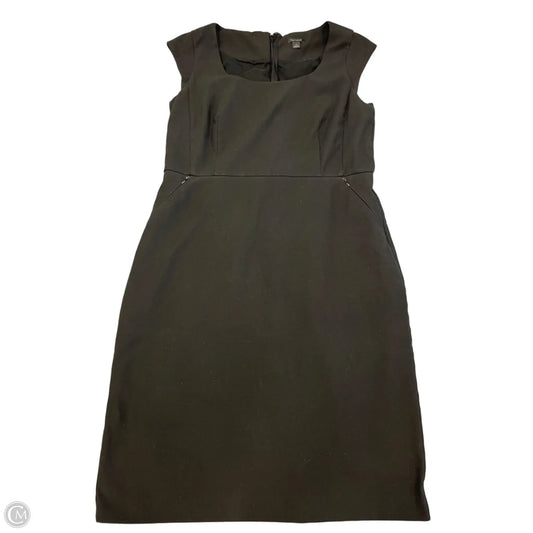Dress Casual Midi By Ann Taylor In Black, Size: L