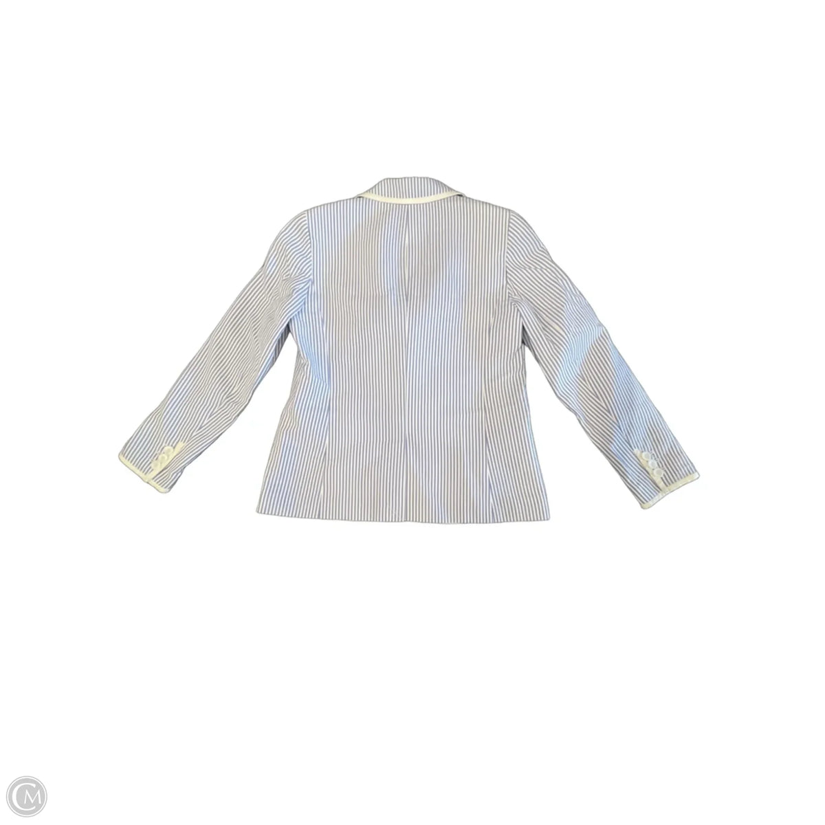 Blazer By Talbots In Striped Pattern, Size: S