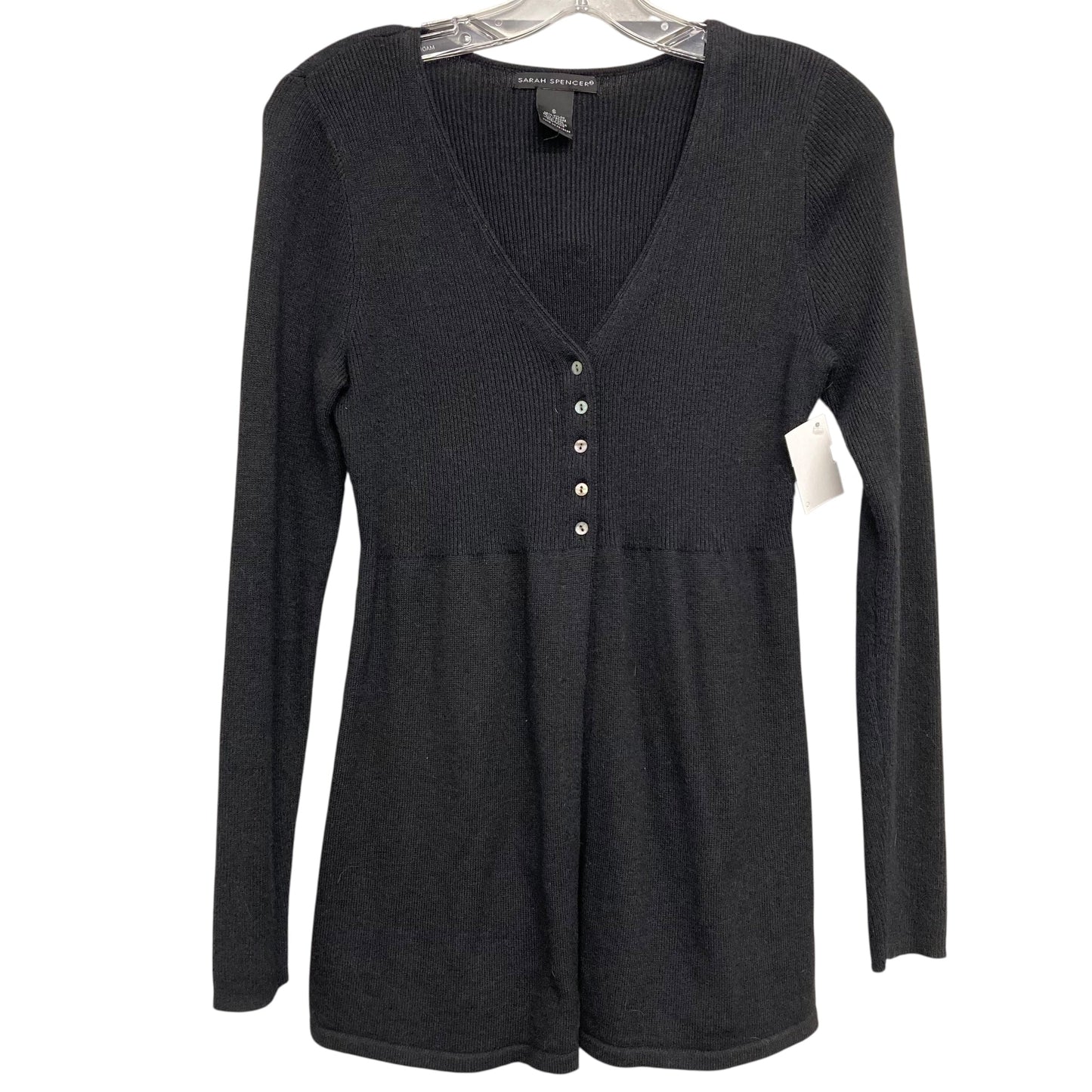 Sweater Cardigan By Sarah Spencer In Black, Size:S