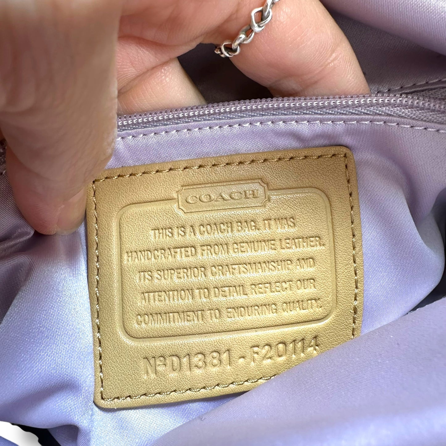 Crossbody Designer By Coach, Size: Medium