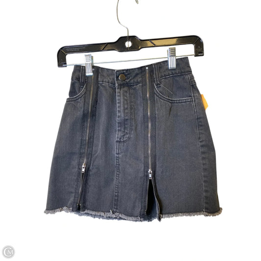 Skirt Mini & Short By Forever 21 In Black Denim, Size: S