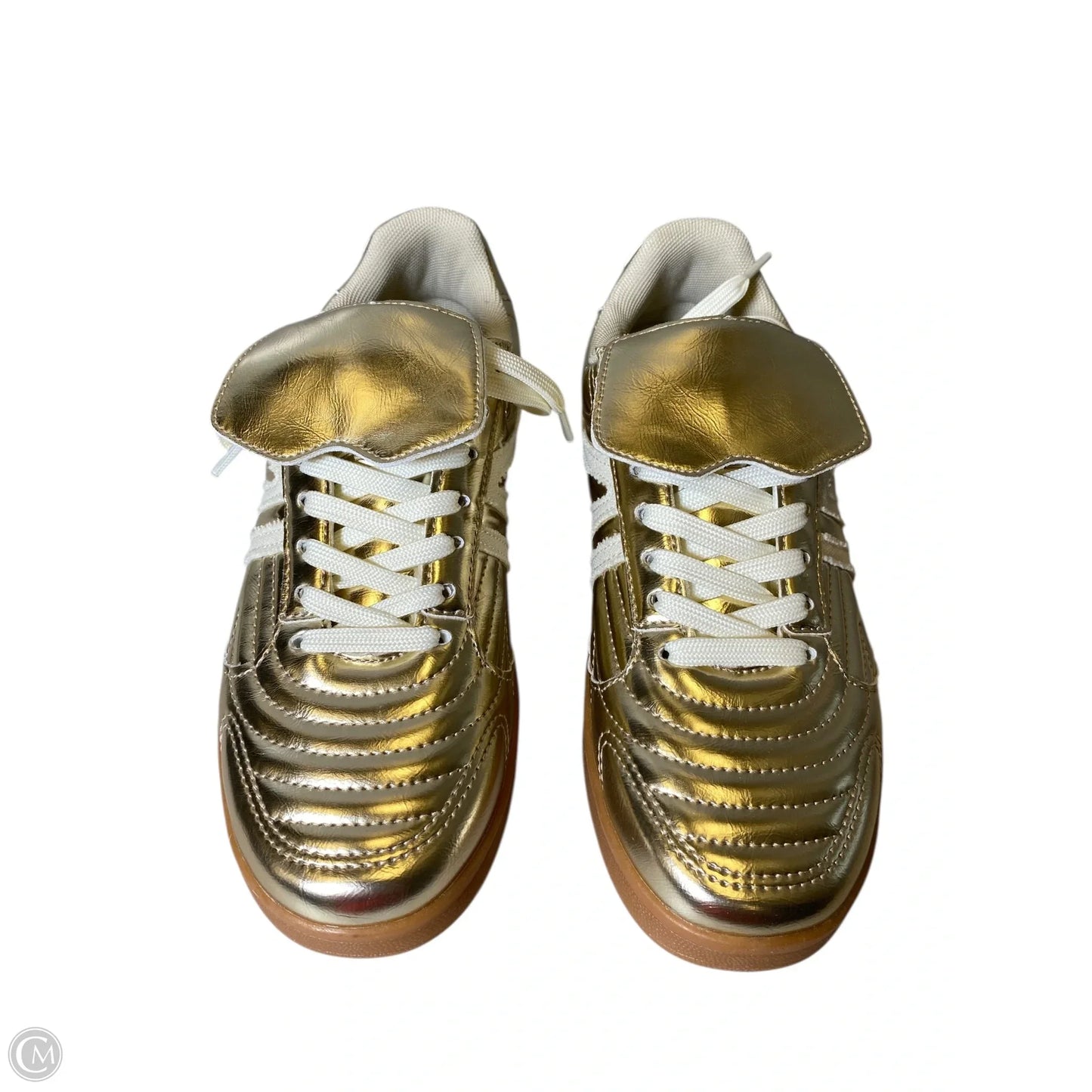 Shoes Athletic By Steve Madden In Gold, Size: 8