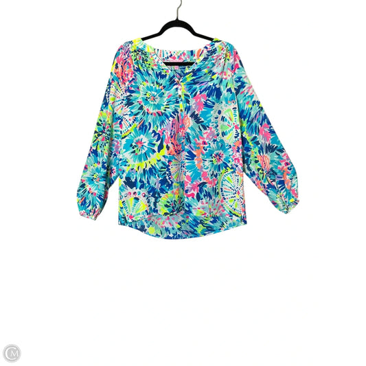 Top Long Sleeve Designer By Lilly Pulitzer In Multi-colored, Size: L
