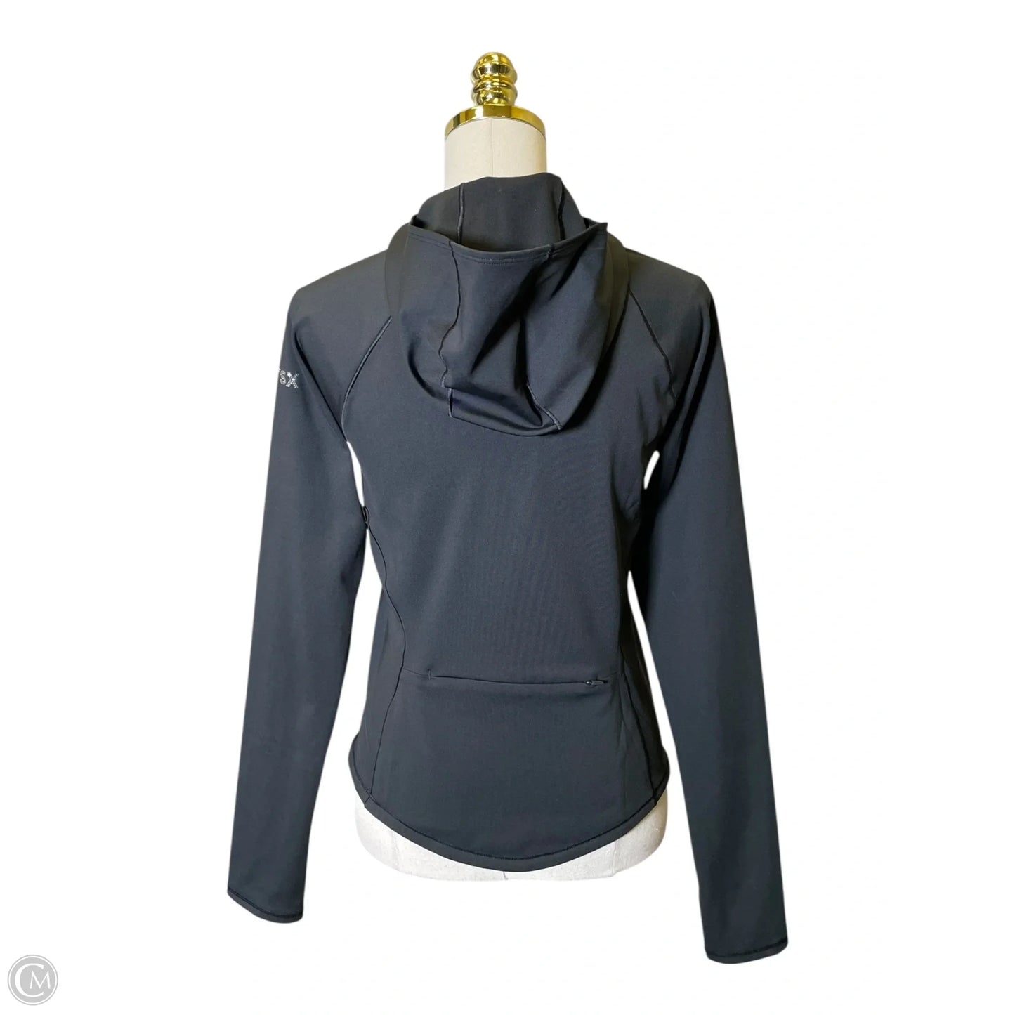 Athletic Top Long Sleeve Hoodie By Victorias Secret In Black, Size: M