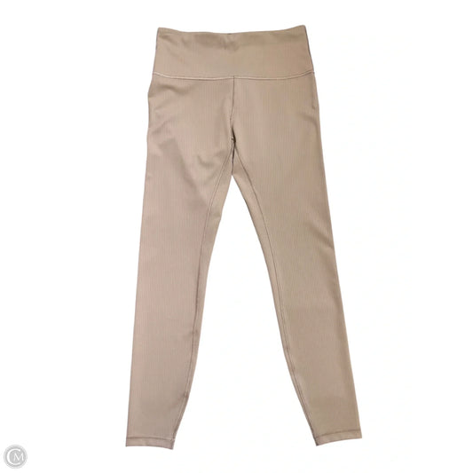 Athletic Leggings By Lululemon In Tan, Size: 8