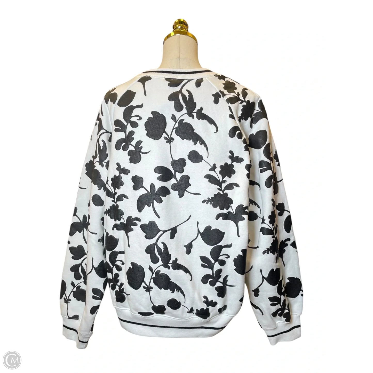 Sweater By Cynthia Rowley In Black & White, Size: L