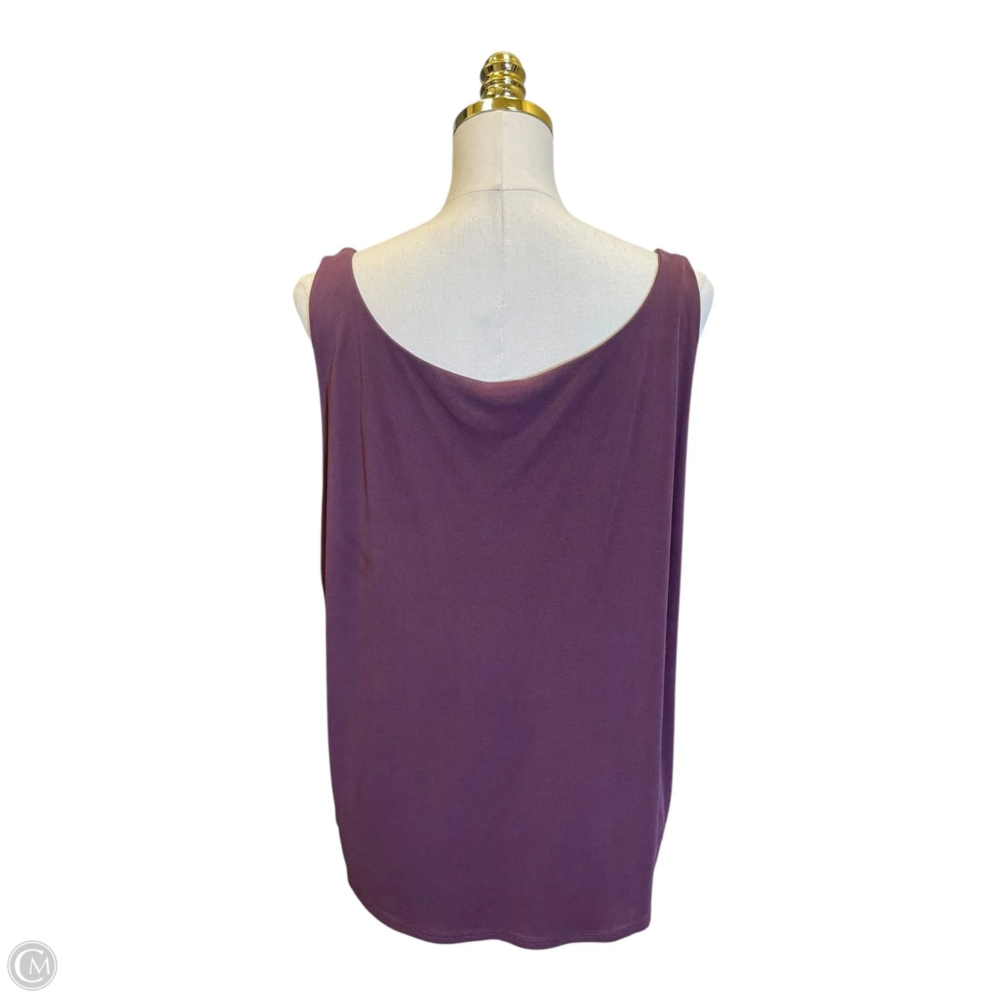 Top Sleeveless By Eileen Fisher In Maroon, Size: Xl