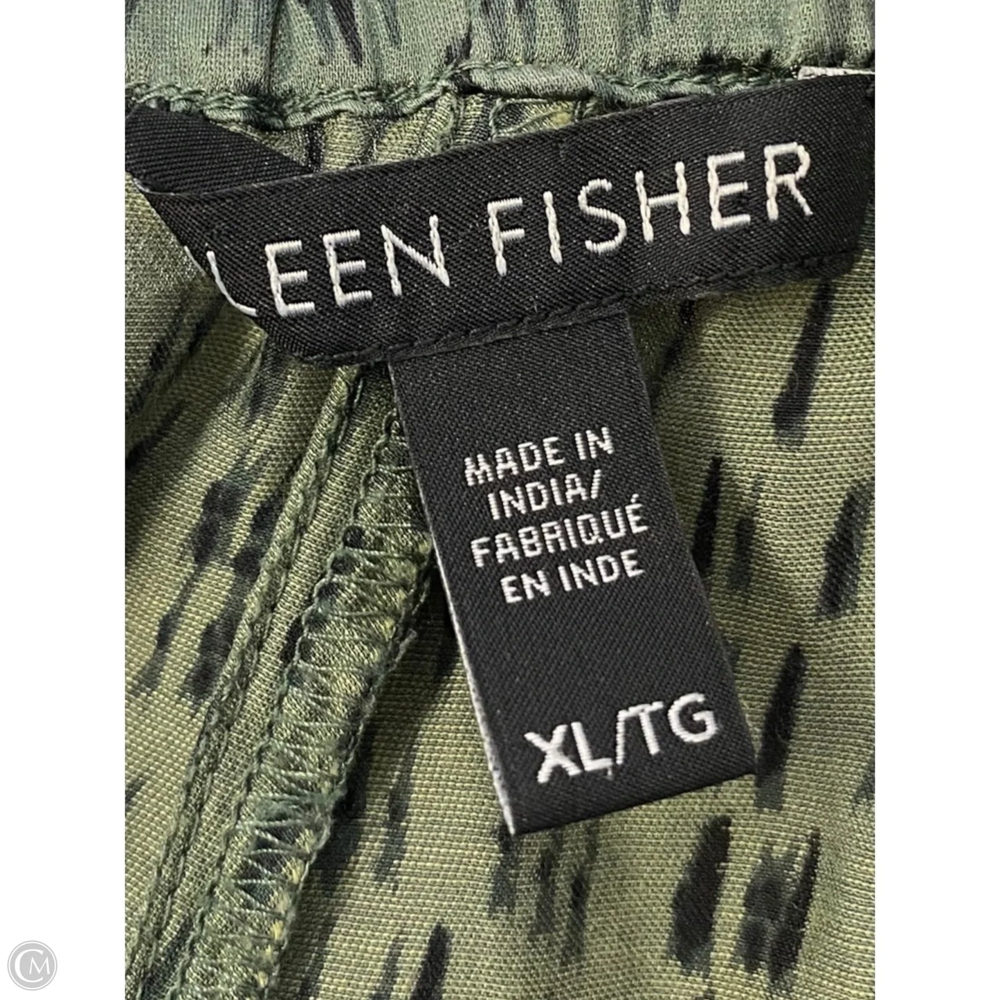 Pants Cropped By Eileen Fisher In Green, Size: Xl