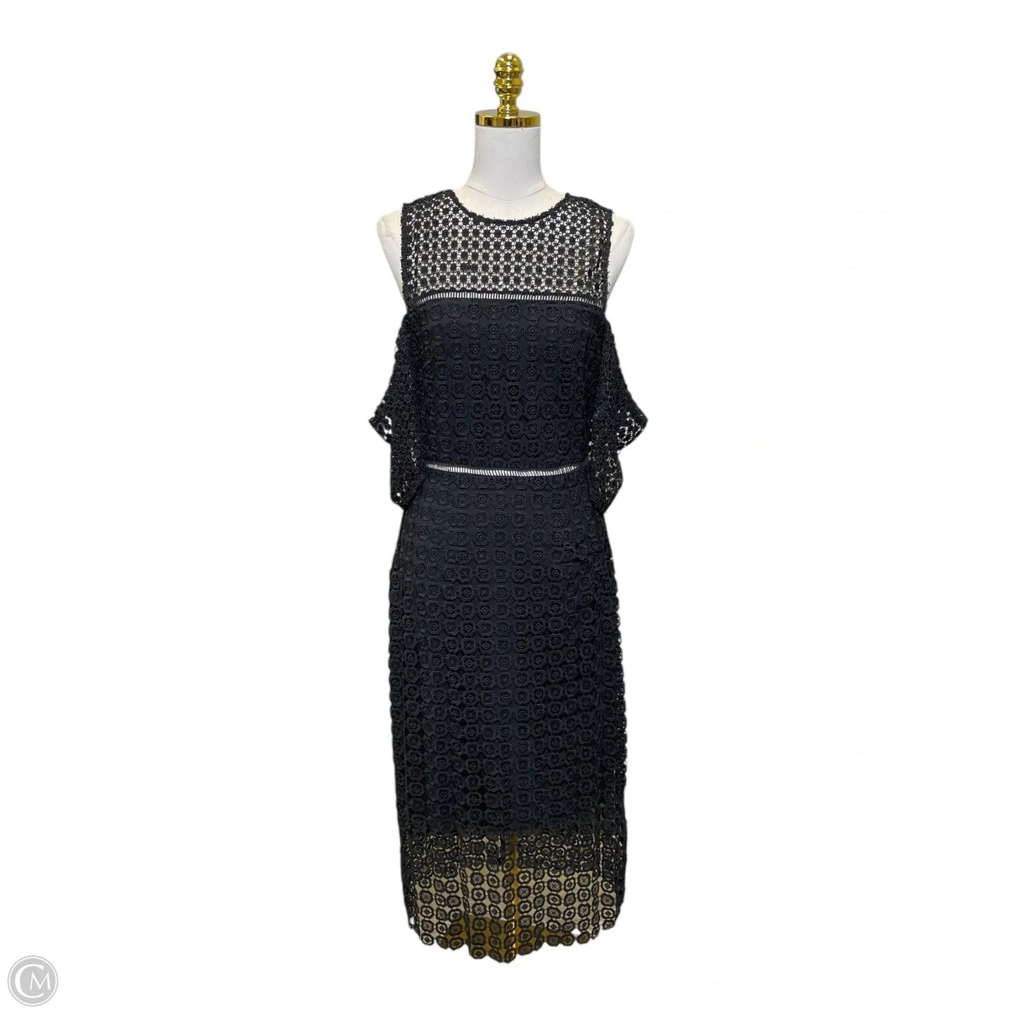 Dress Casual Midi By Cynthia Rowley In Black, Size: 8