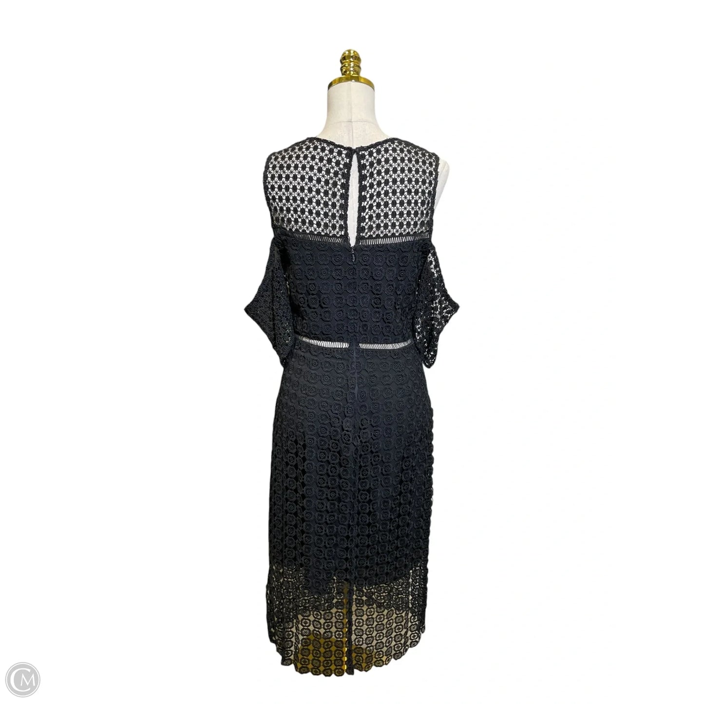Dress Casual Midi By Cynthia Rowley In Black, Size: 8
