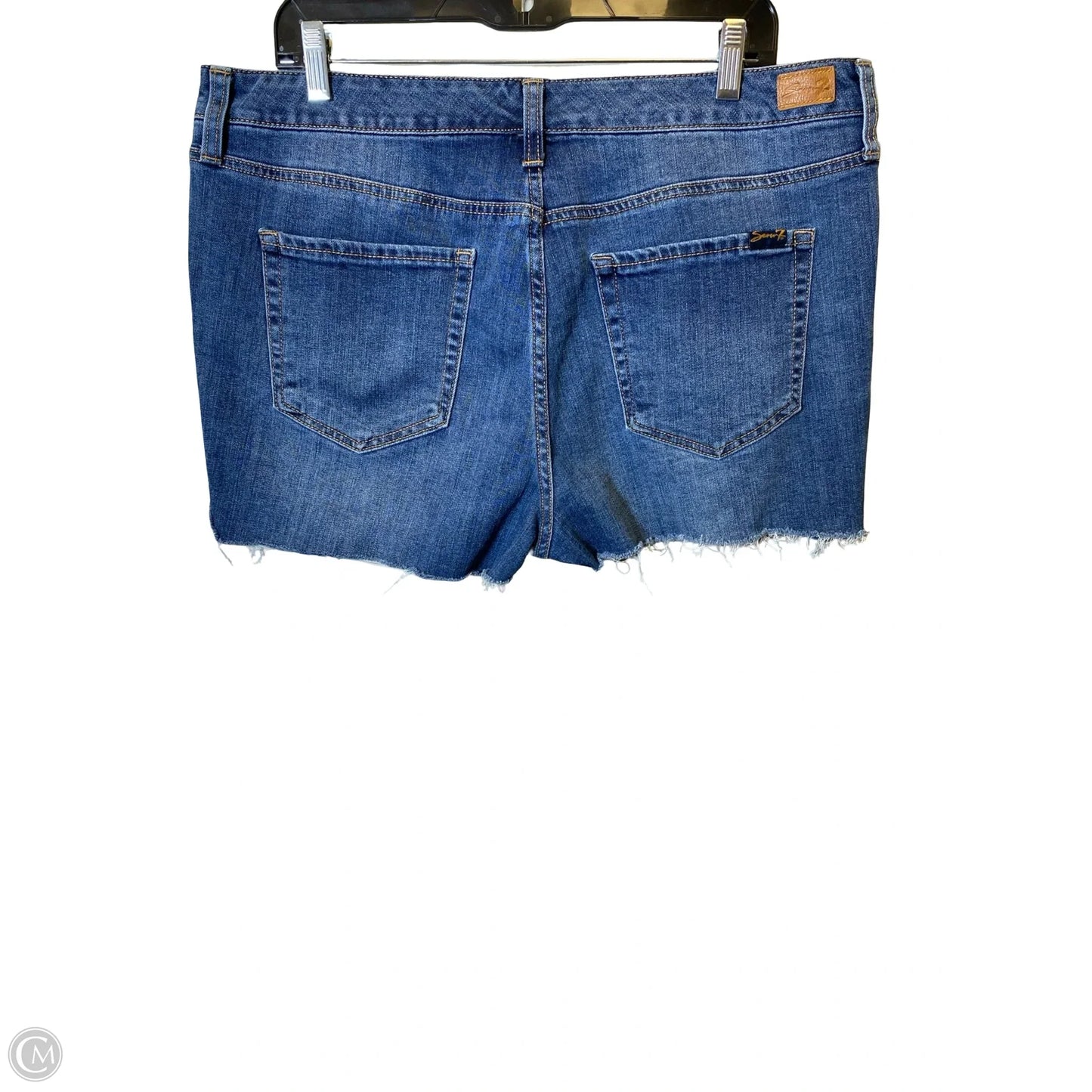 Shorts By Seven 7 In Blue Denim, Size: 14