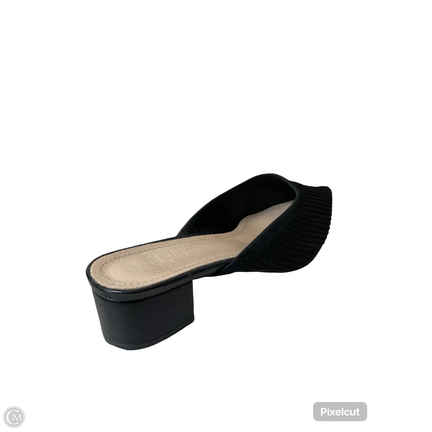 Sandals Heels Block By Clothes Mentor In Black, Size: 8.5